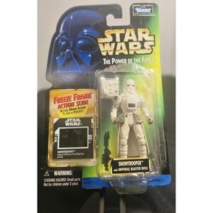 Star Wars POTF Snowtrooper Figure 1997 Kenner Freeze Frame‎ Action Slide NOC
